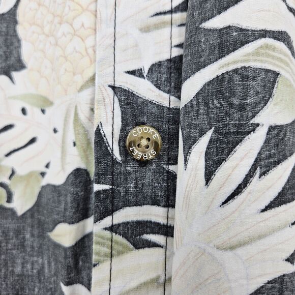 Cooke Street Shirt Mens 2XL Hawaiian Short Sleeve Button Up Floral Reverse Print - Picture 3 of 10